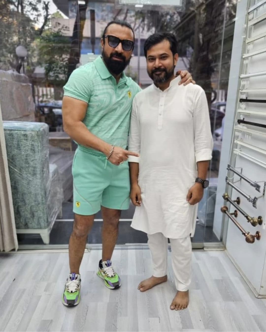 Ajaz Khan at Draper Exclusive Furnishing