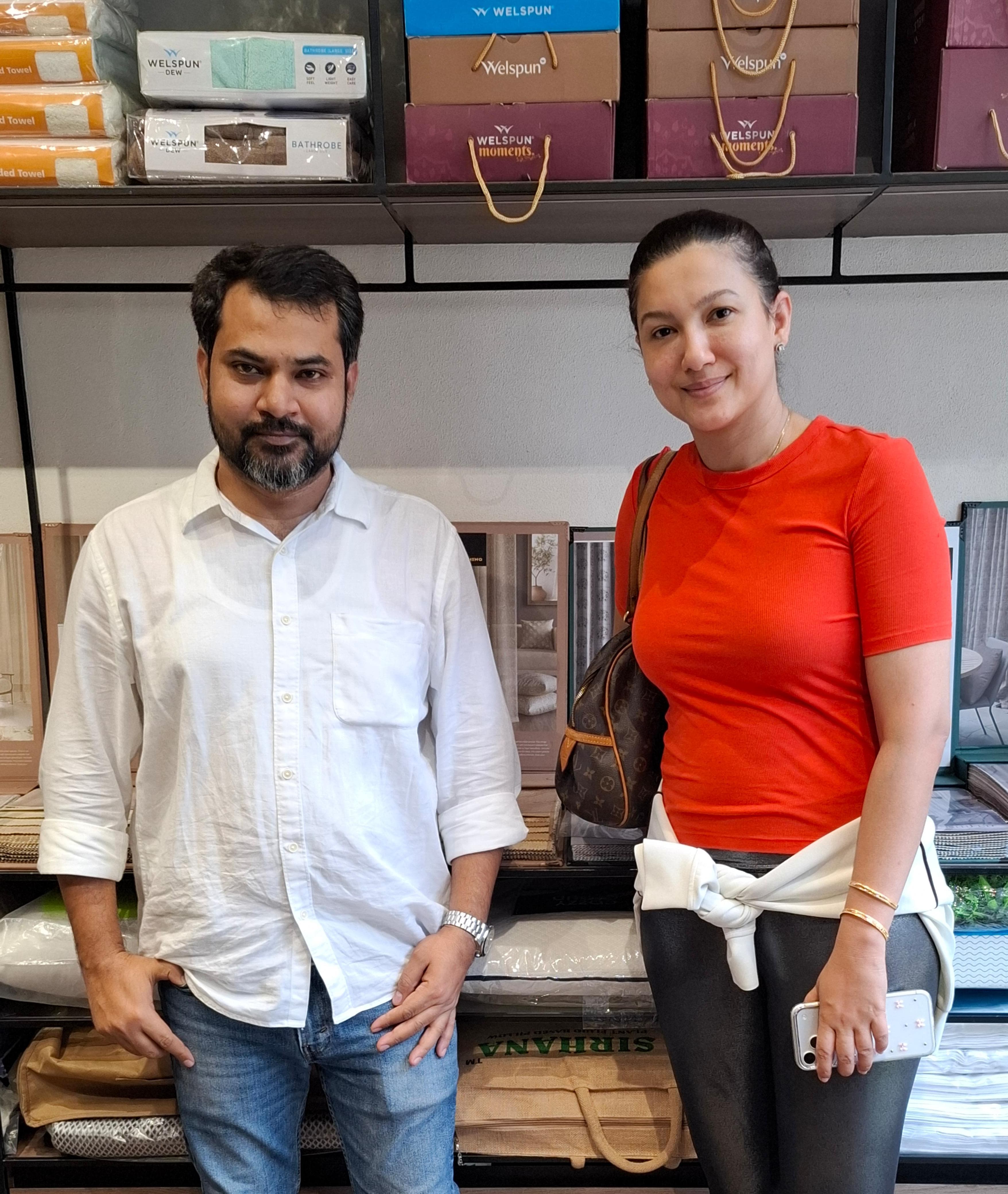 Gauhar Khan at Draper Exclusive Furnishing